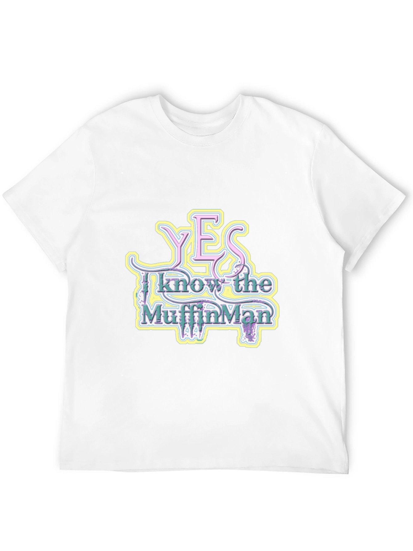 Black Yes I Know The Muffin Man Graphic Tee view 12