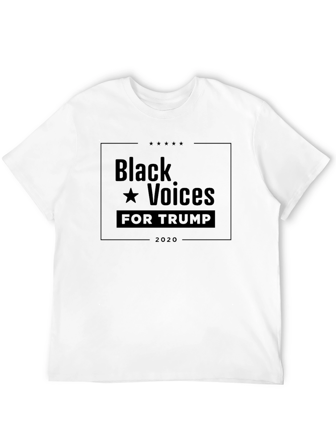 Black Black Voices for Trump 2020 T-Shirt view 12