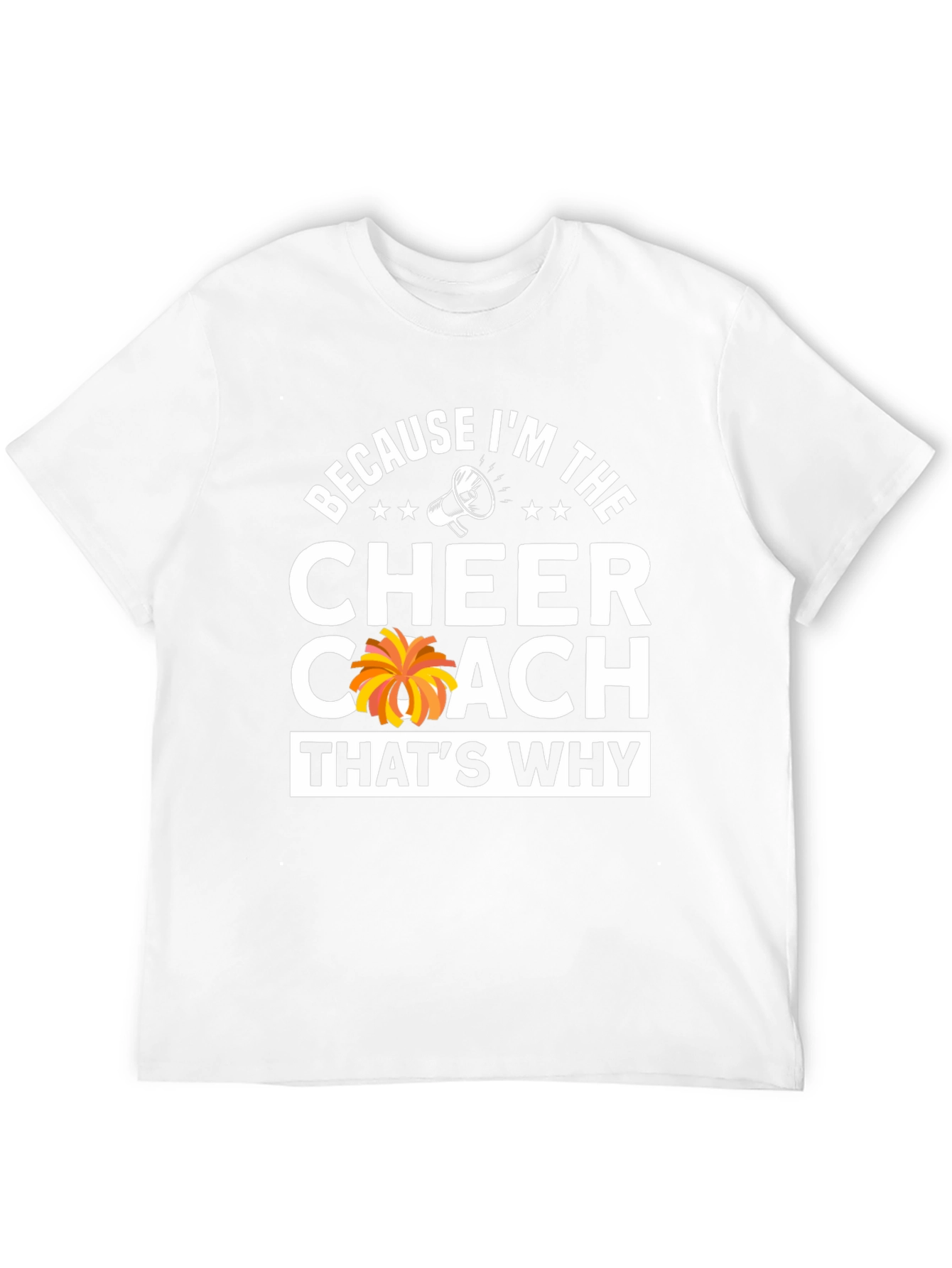 Black Cheer Coach T-Shirt: Because I'm The Cheer Coach! view 12