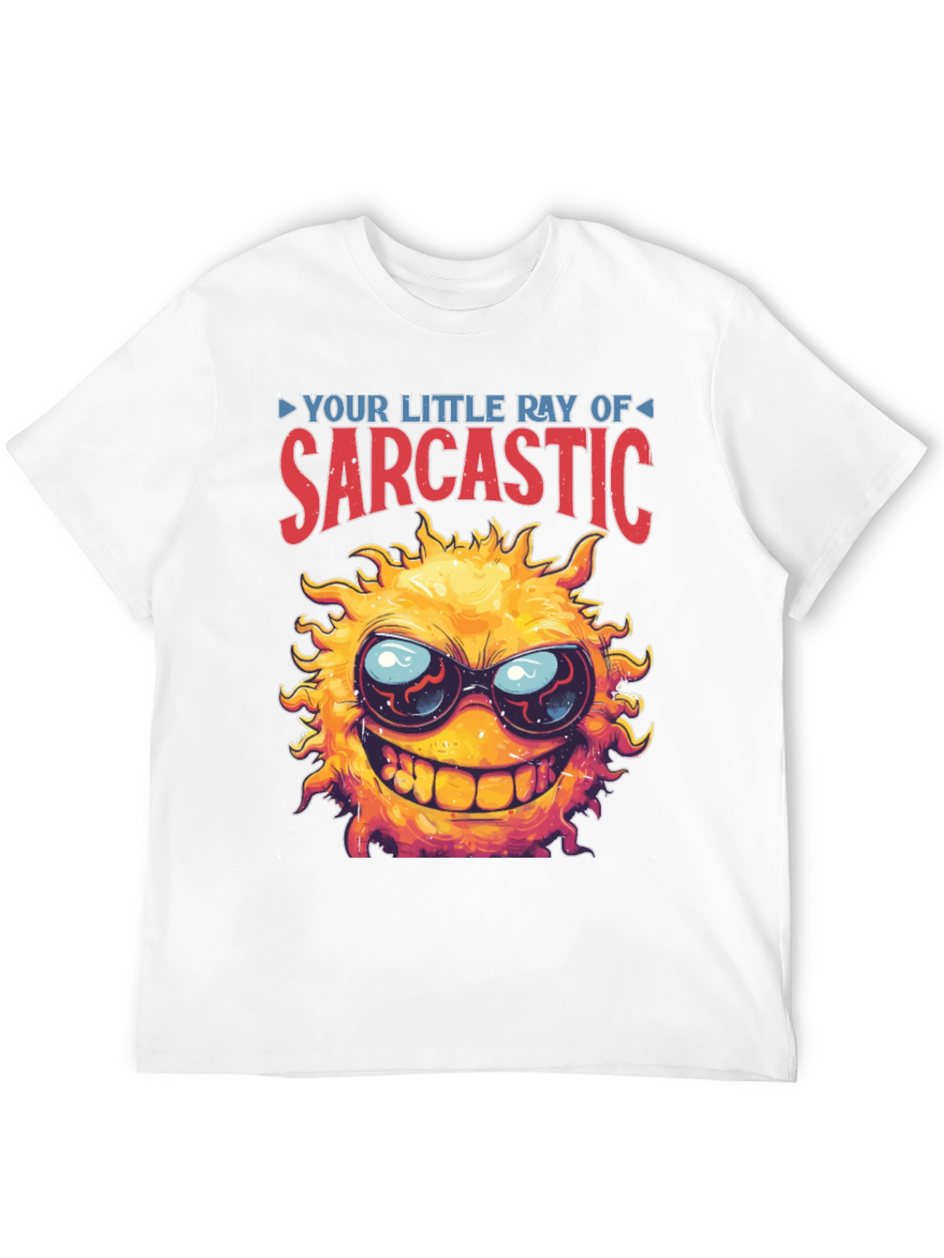 Black Sarcastic Sun Graphic T-Shirt - Black view 12