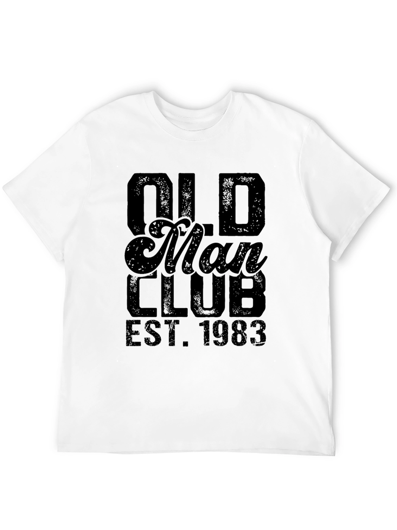 Black Old Man Club EST. 1983 Black Graphic T-Shirt view 12