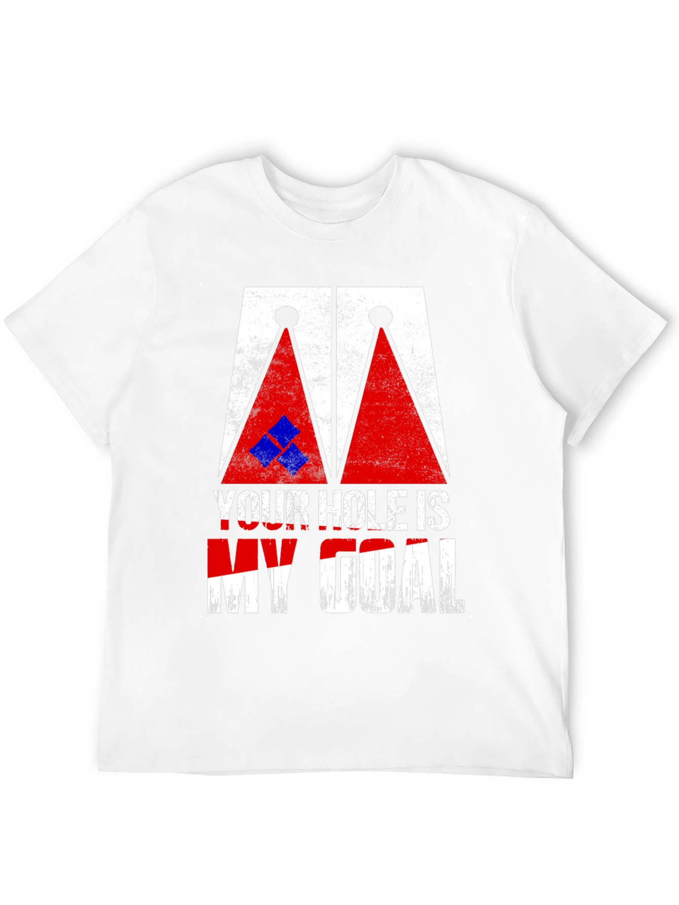 Black Cornhole T-Shirt: Your Hole Is My Goal Tee view 12