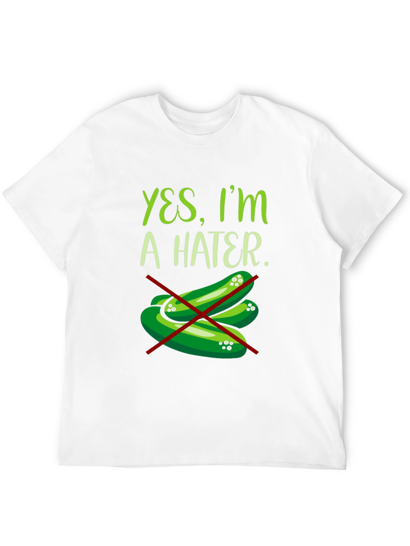Black Yes, I'm a Hater Pickle T-Shirt view 12