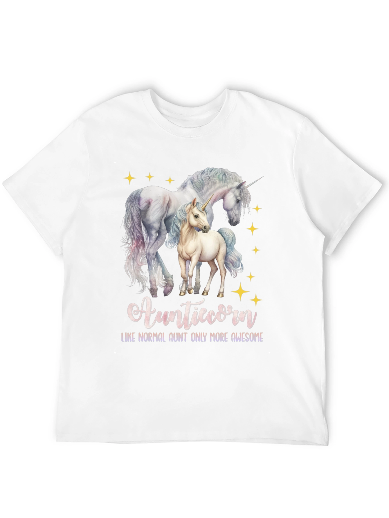 Black Auntiecorn Unicorn Graphic Tee view 12