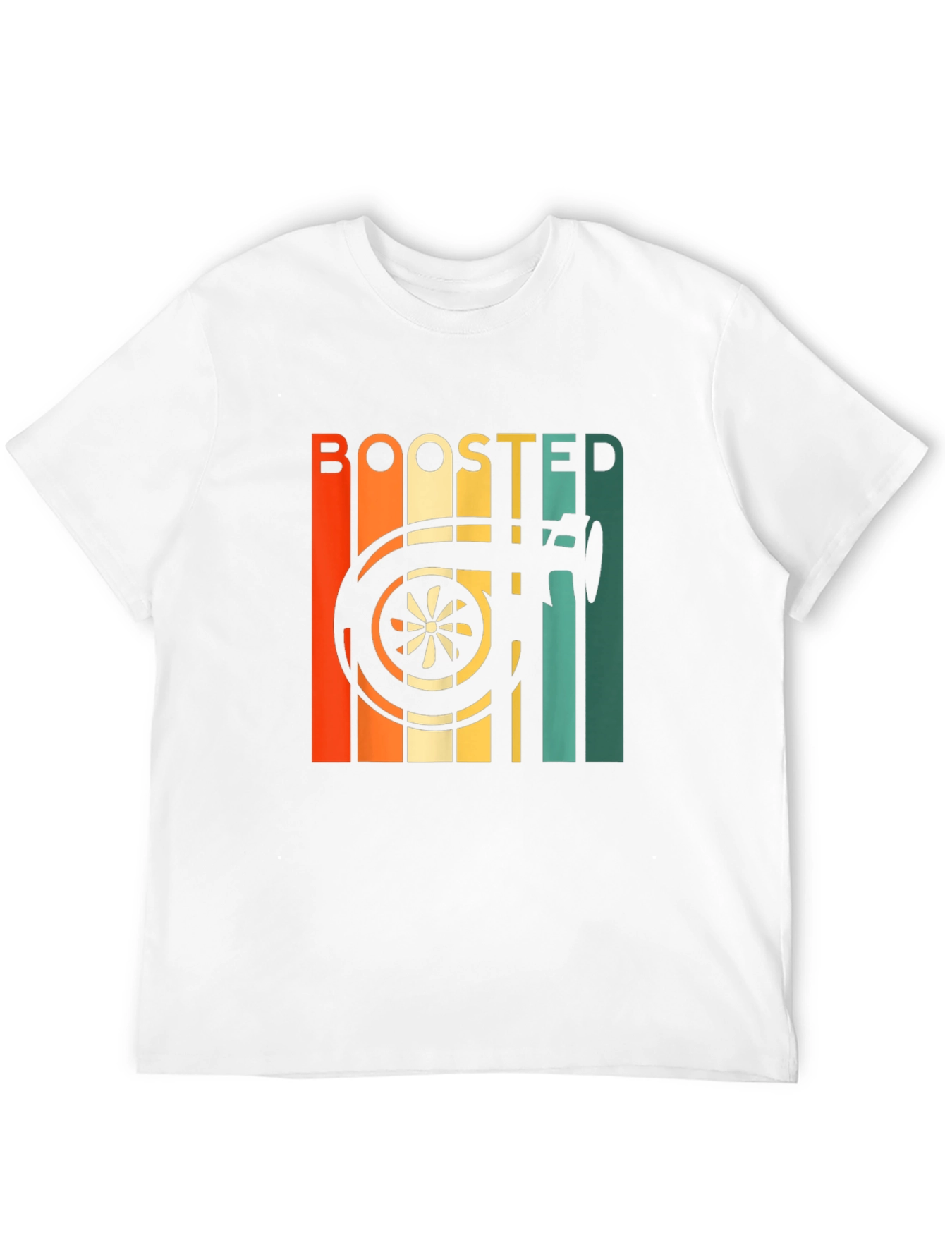 Black Boosted Turbo T-Shirt - Automotive Enthusiast Style view 12