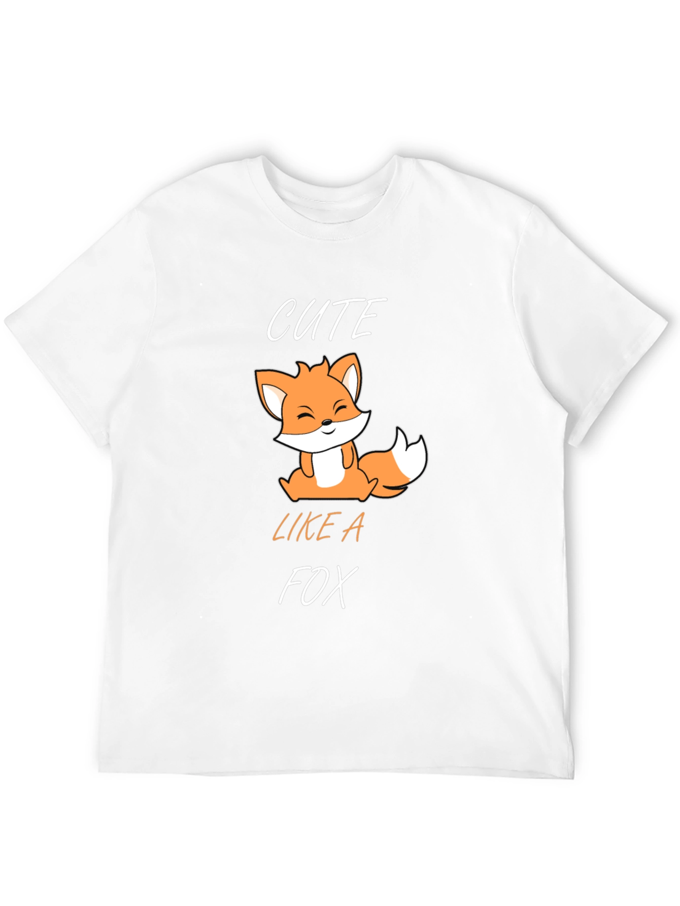 Black Cute Fox Graphic T-Shirt - Black view 12