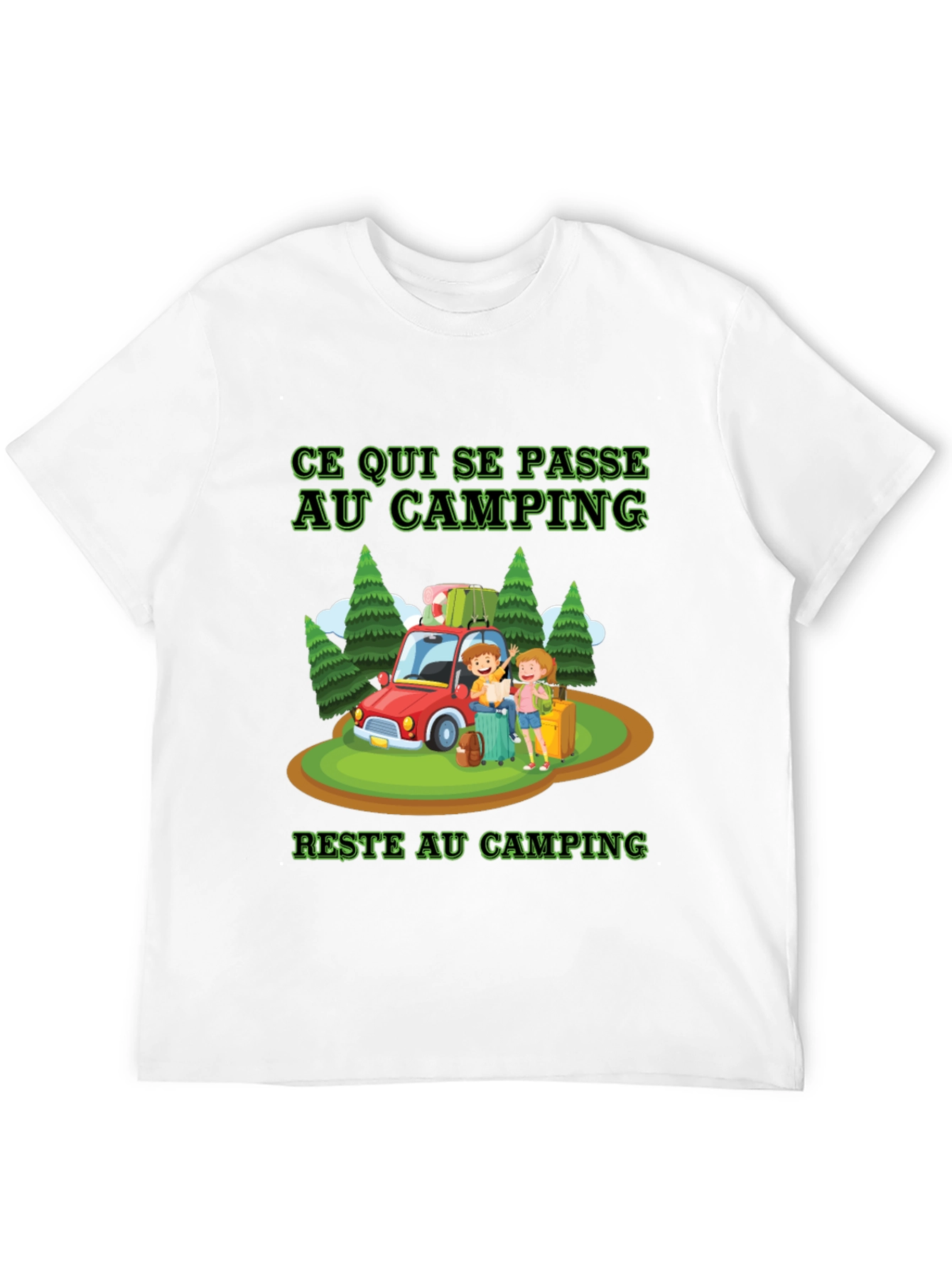 Black Camping Trip T-Shirt view 12