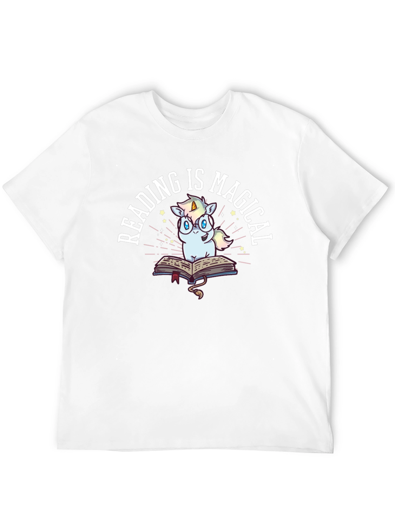 Black Reading Is Magical Unicorn T-Shirt view 12