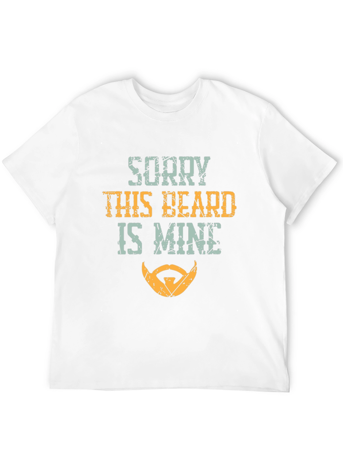 Black Sorry This Beard Is Mine T-Shirt Funny Bearded Man Tee view 12