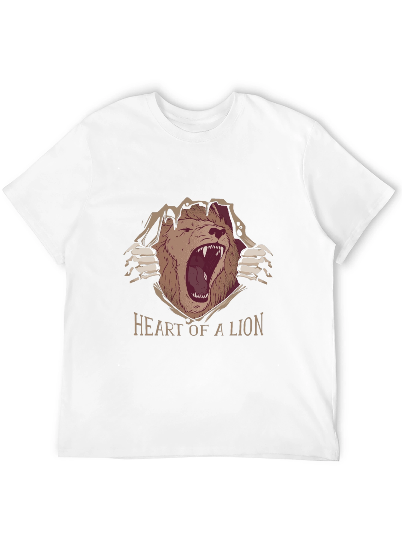 Black Heart of a Lion Graphic Tee - Black view 12