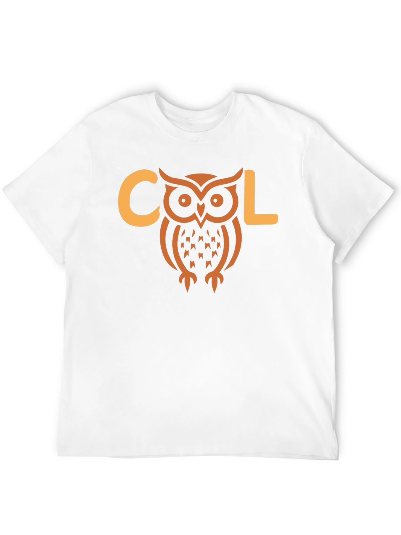 Black Cool Owl Graphic T-Shirt - Black Cotton Tee view 12