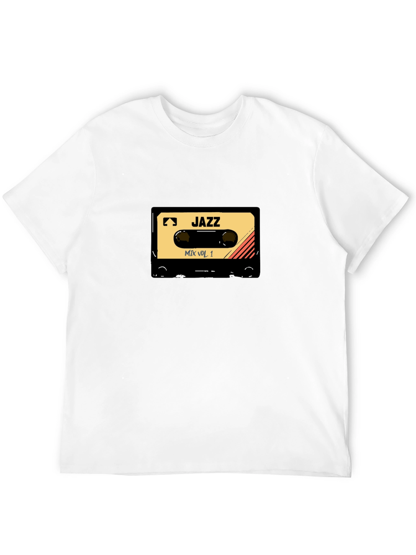 Black Jazz Mix Vol. 1 Cassette Tape Graphic T-Shirt view 12