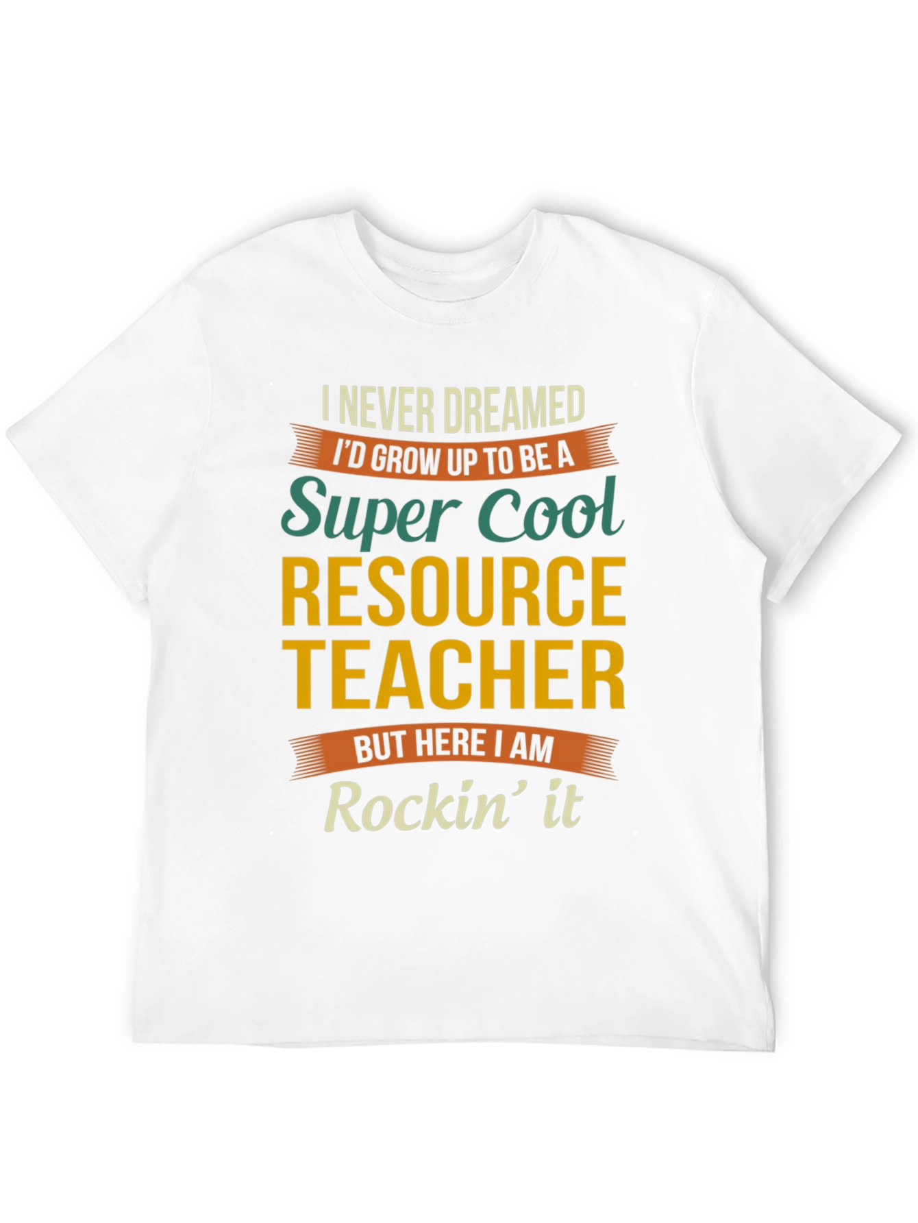 Black Super Cool Resource Teacher T-Shirt view 12