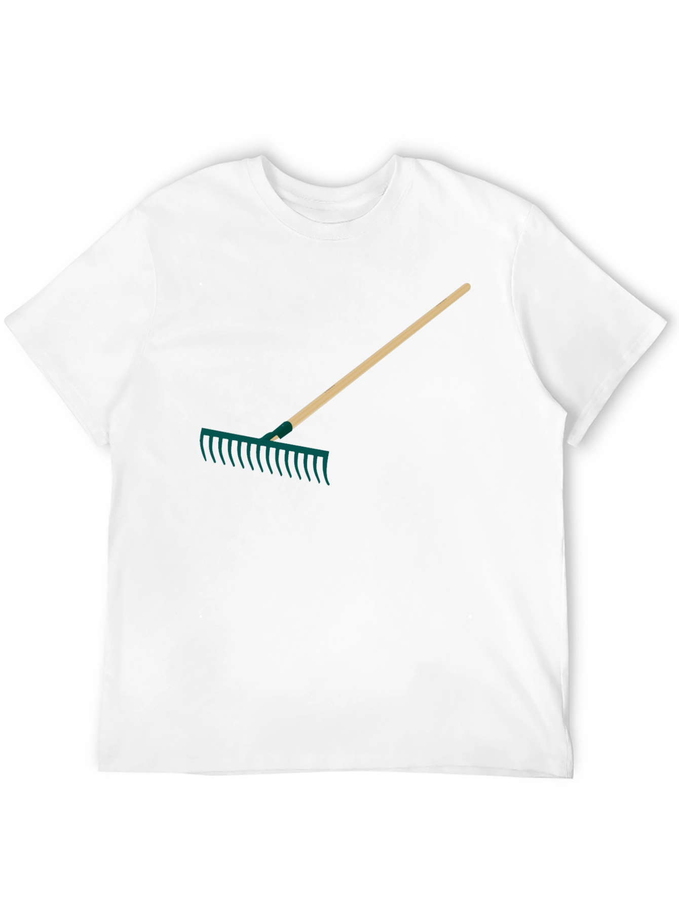 Black Rake Graphic Tee - Gardening Enthusiast Apparel view 12