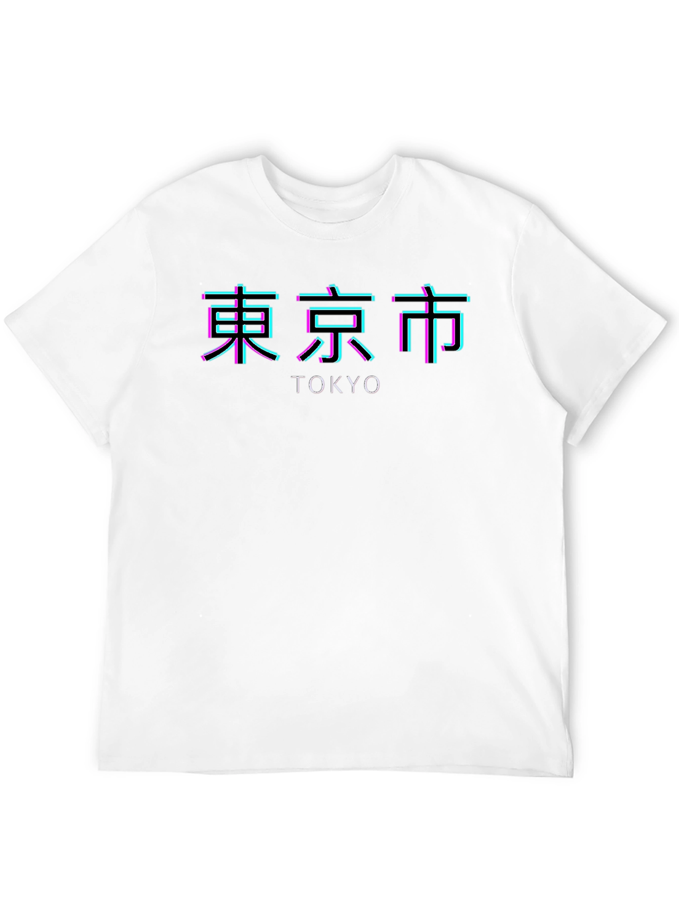 Black Tokyo Neon Graphic Black T-Shirt view 12