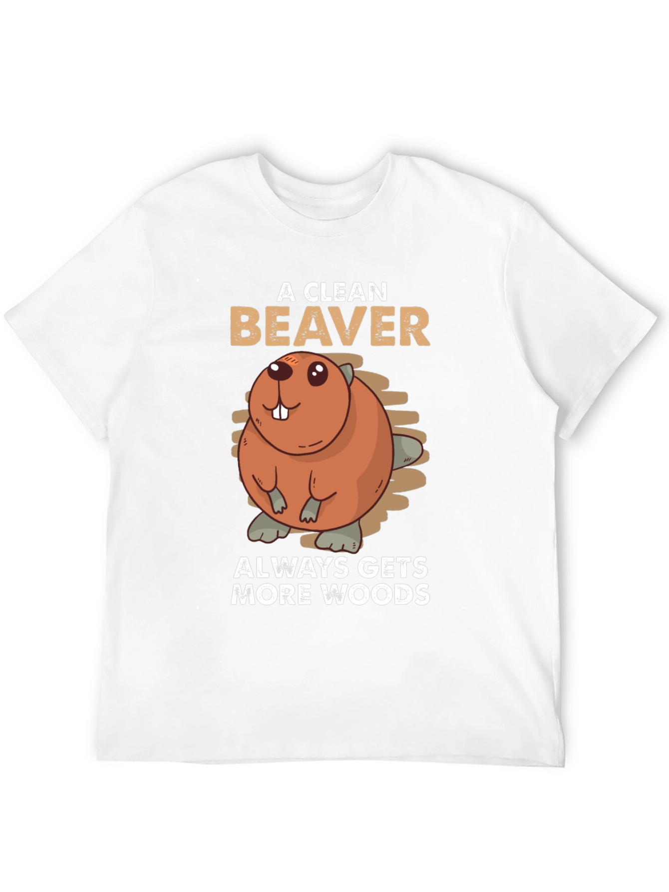 Black A Clean Beaver Always Gets More Woods T-Shirt view 12