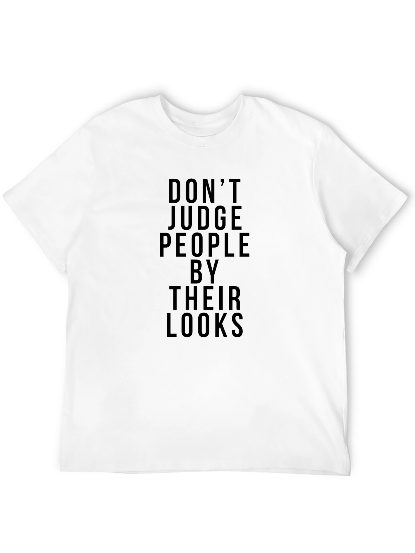 Black Don't Judge People Graphic Tee - Stylish Black T-Shirt view 12