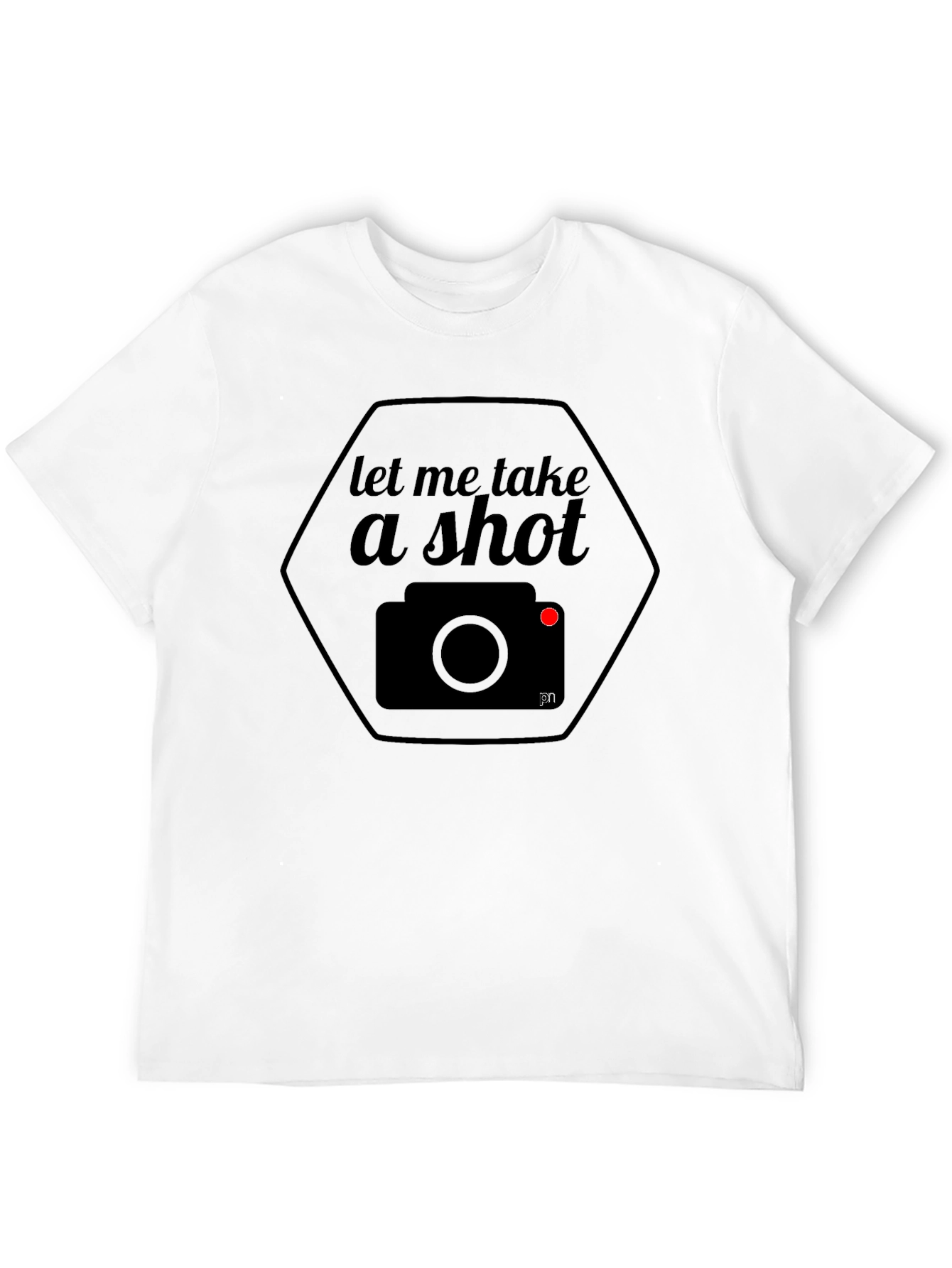 Black Let Me Take A Shot Camera Graphic T-Shirt view 12