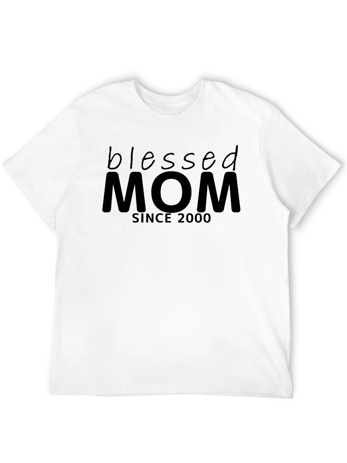 Black Blessed Mom Since 2000 T-Shirt view 12
