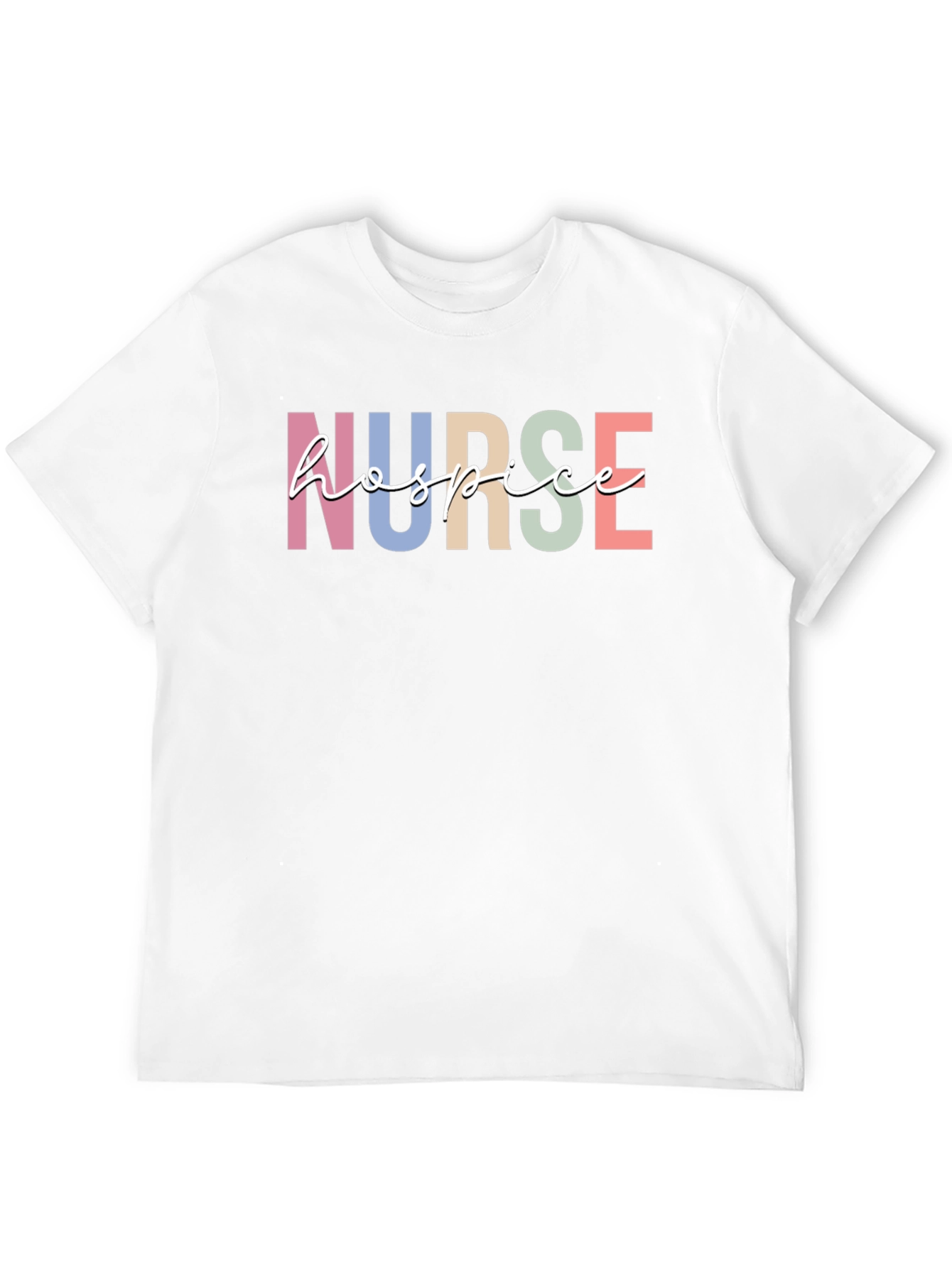 Hospice Nurse T-Shirt Colorful Design - 12