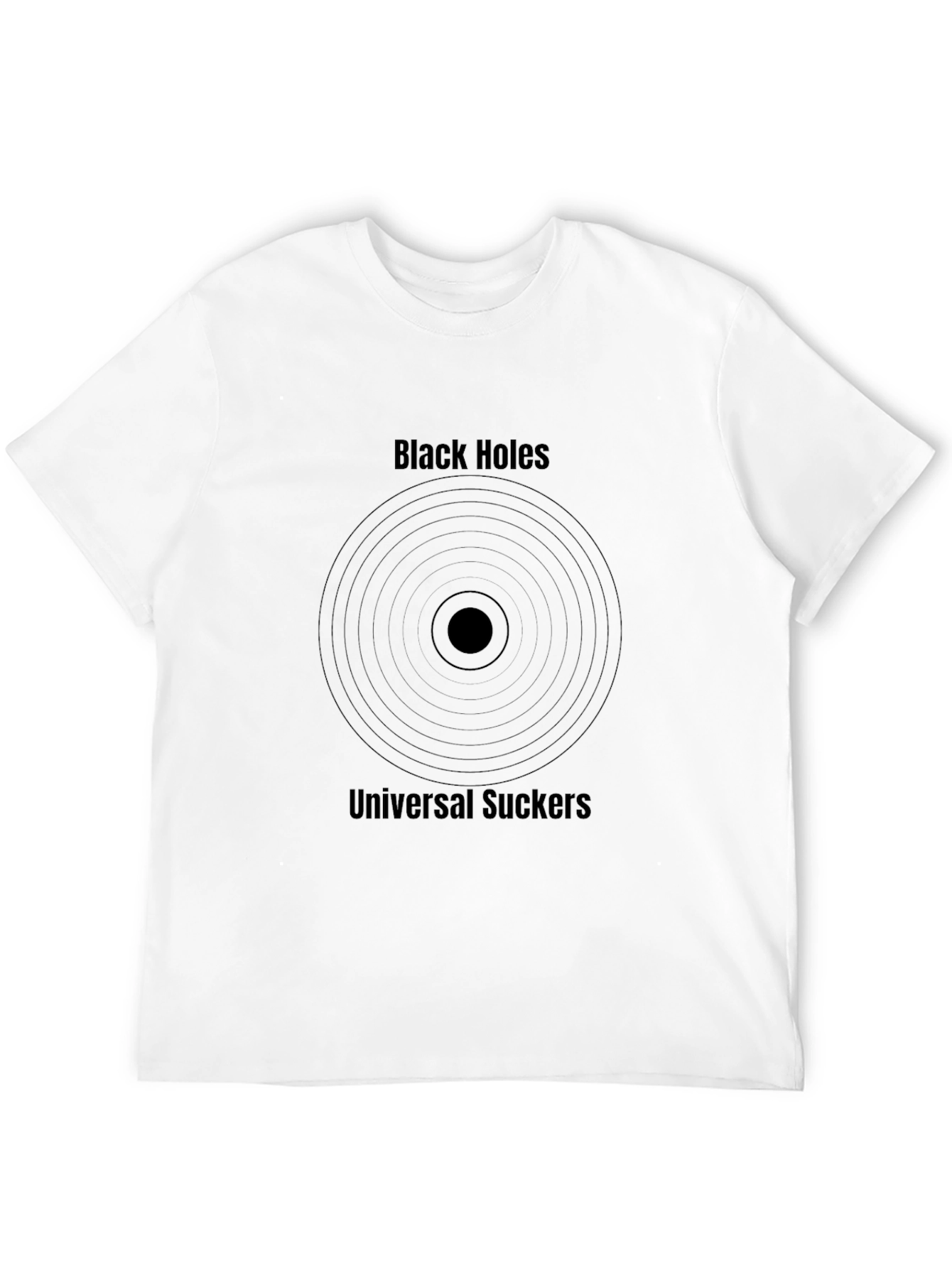 Black Black Holes Universal Suckers Graphic T-Shirt view 12