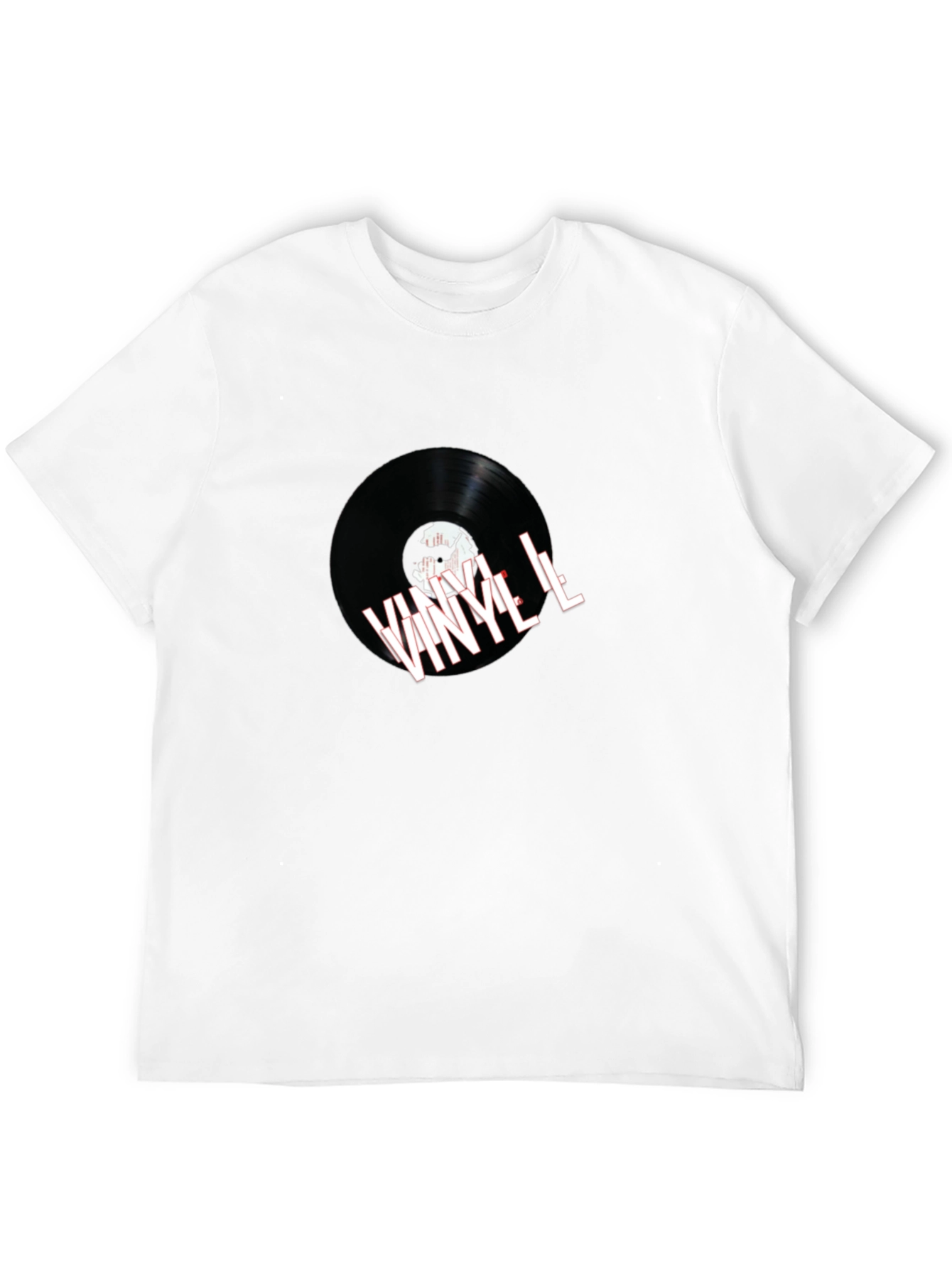 Black Vinyl Record Graphic Tee - Music Lover Fashion view 12