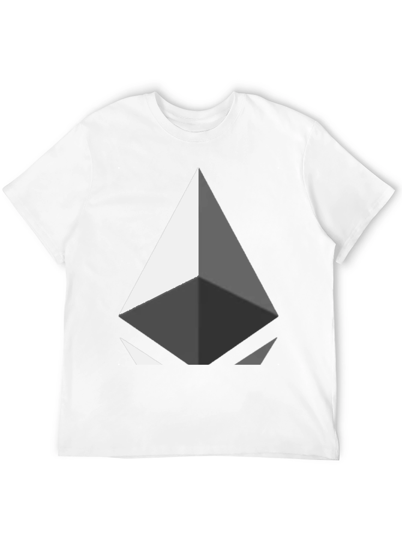 Black Geometric Diamond Graphic Tee - Modern Style view 12