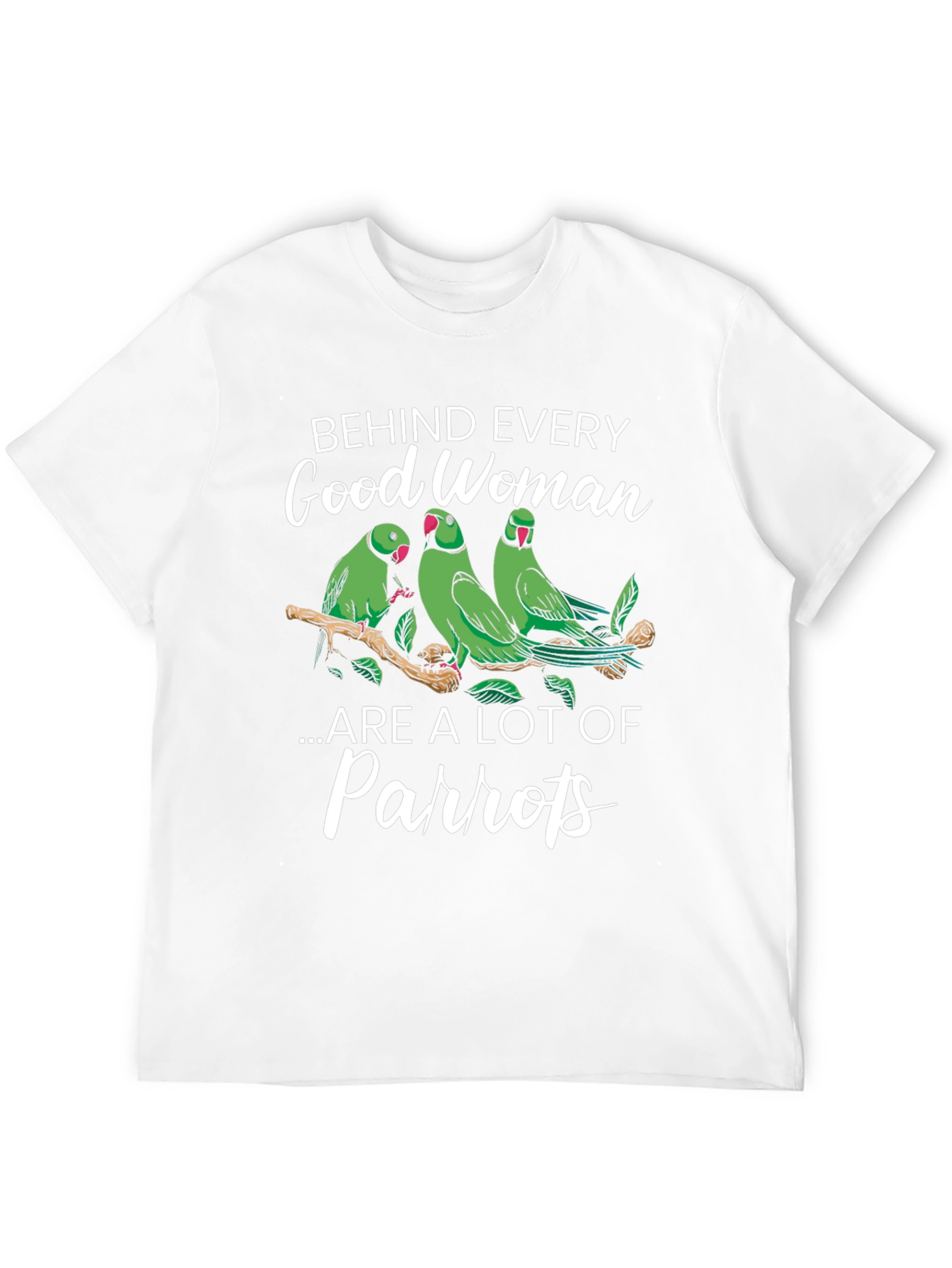 Black Good Woman & Parrot T-Shirt view 12