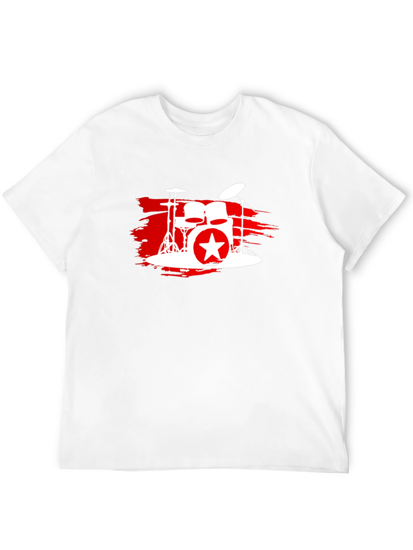 Black Drum Kit Star Graphic T-Shirt - Black view 12