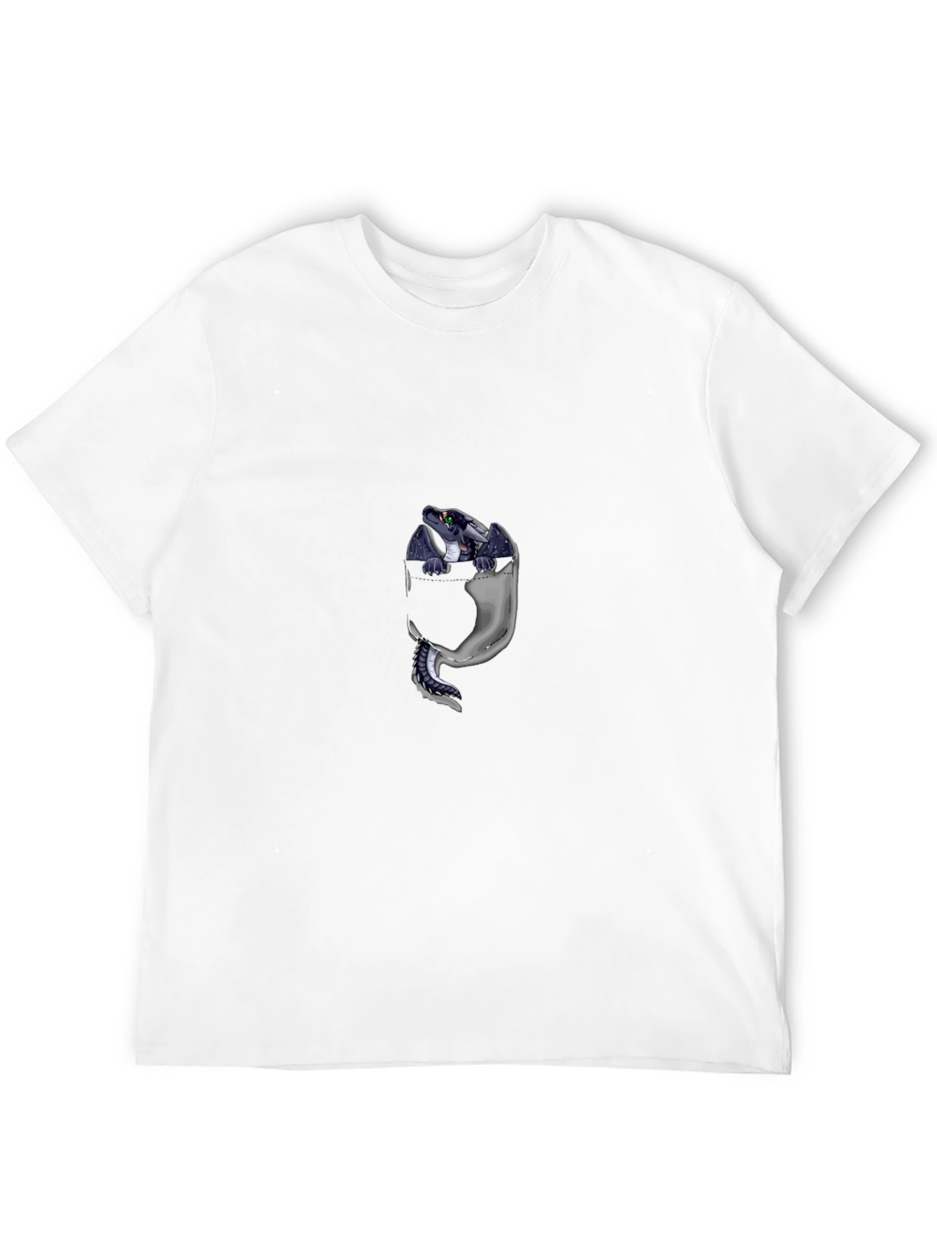 Black Dragon Pocket Graphic T-Shirt - Black view 12