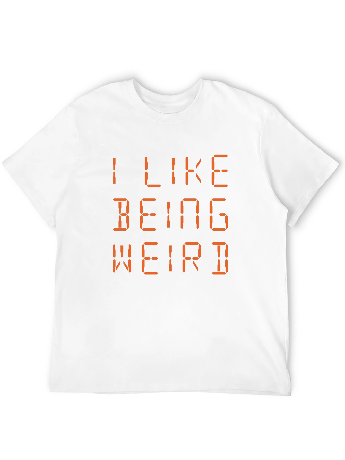 Black I Like Being Weird Black T-Shirt view 12
