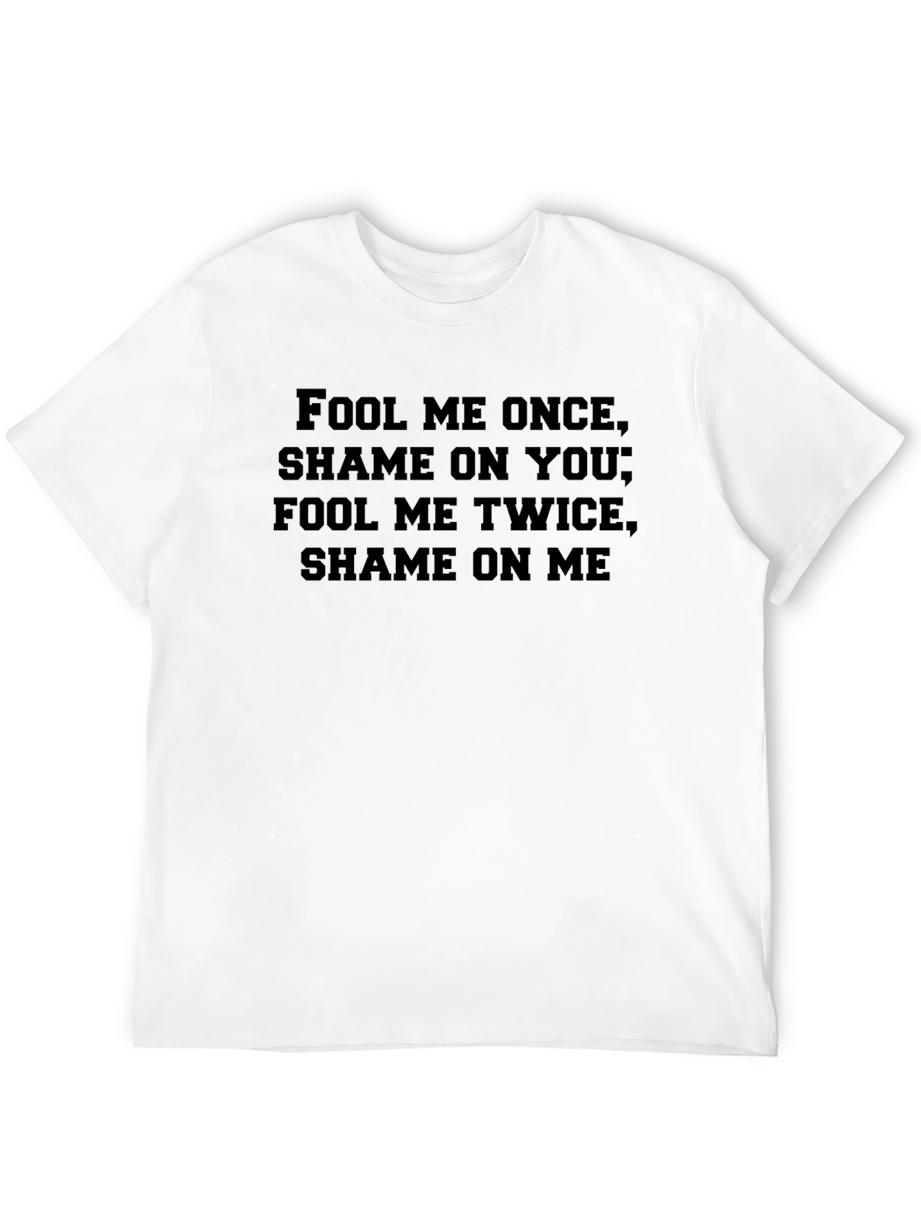 Black Fool Me Once Graphic Tee view 12