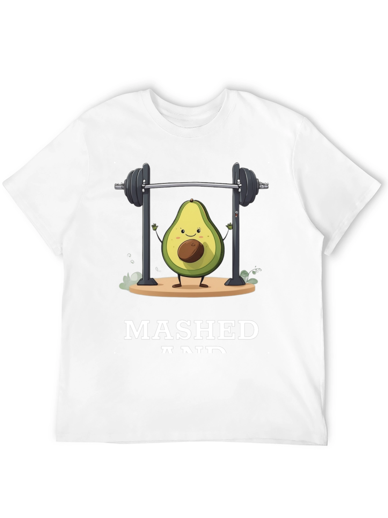 Black Mashed and Ripped Avocado Gym T-Shirt view 12