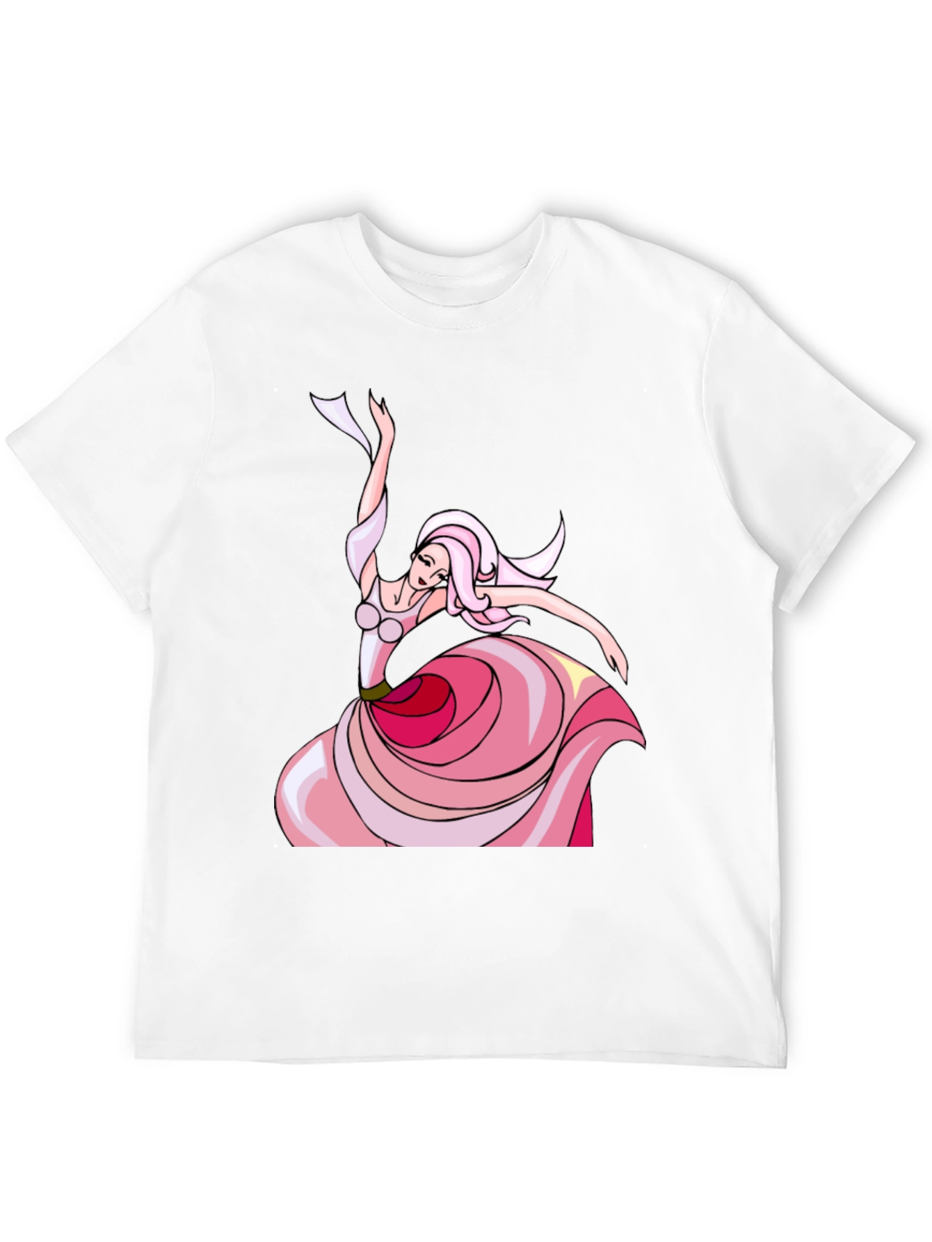 Black Dancing Lady T-Shirt - Black view 12