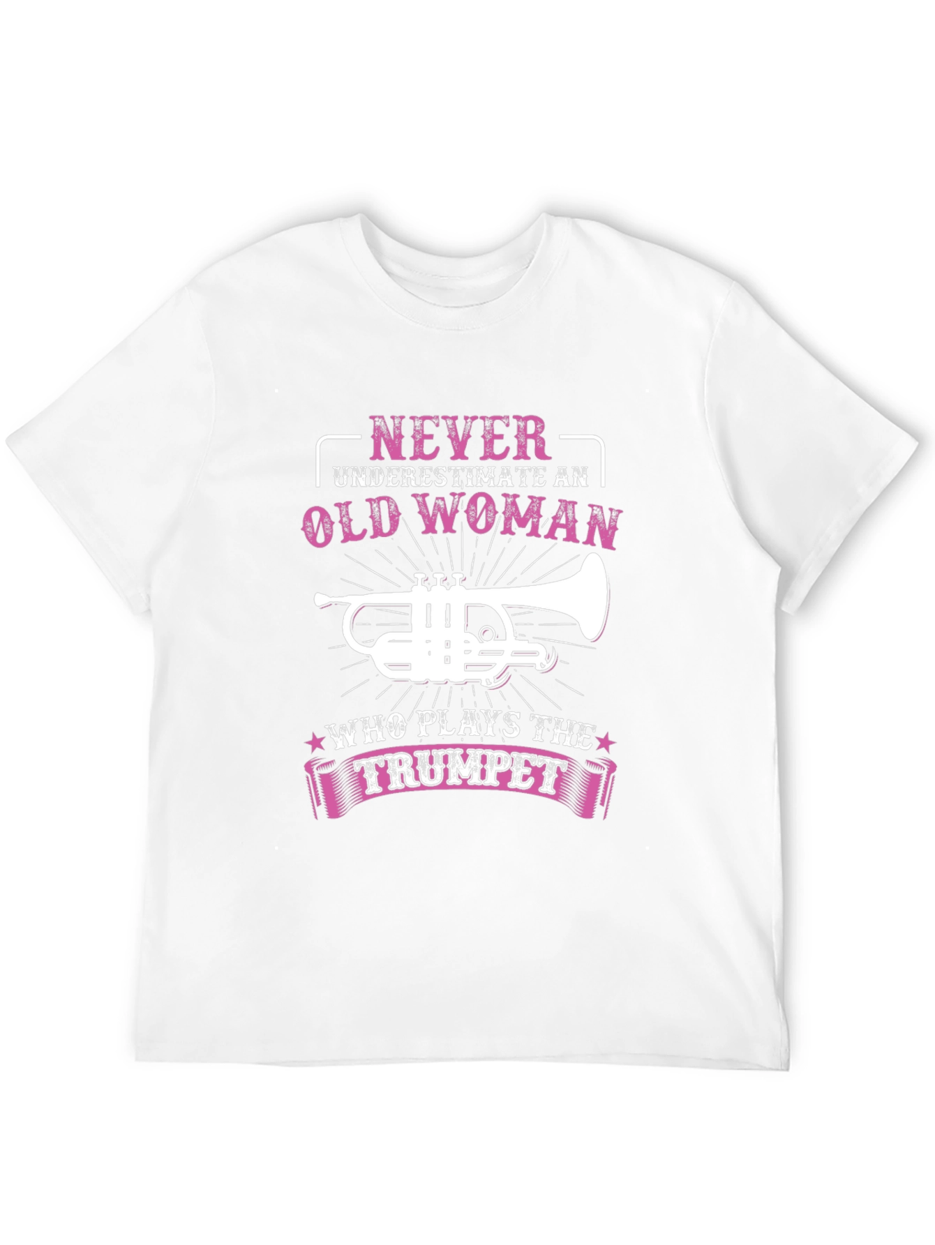 Black Never Underestimate Old Woman Trumpet Player T-Shirt view 12