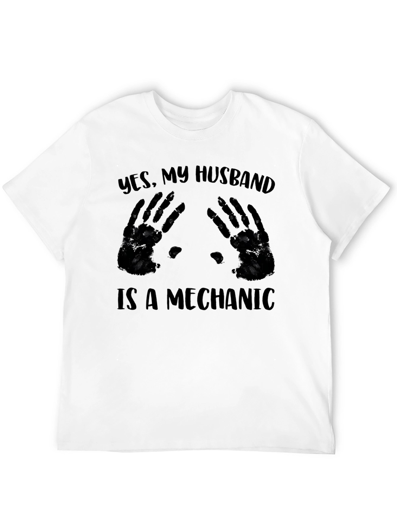 Black Mechanic Husband T-Shirt view 12