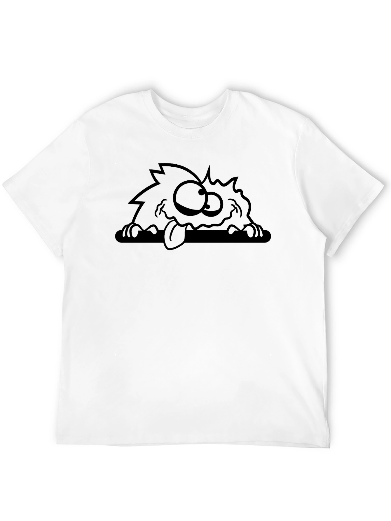 Black Monster Graphic Tee - Funny Creature Design view 12