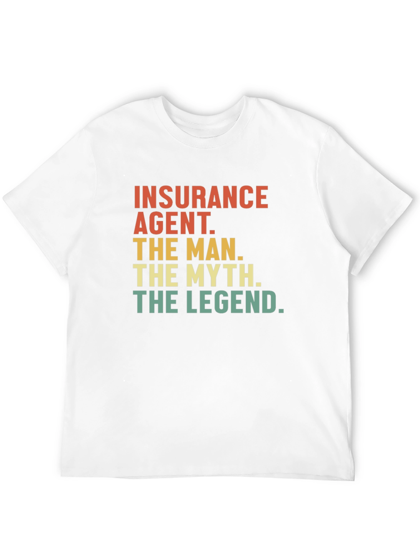 Black Insurance Agent - The Man, Myth, Legend Tee view 12