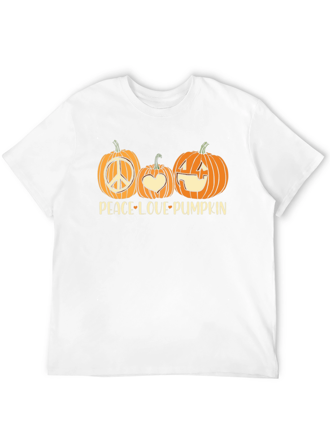 Black Peace Love Pumpkin Halloween T-Shirt view 12