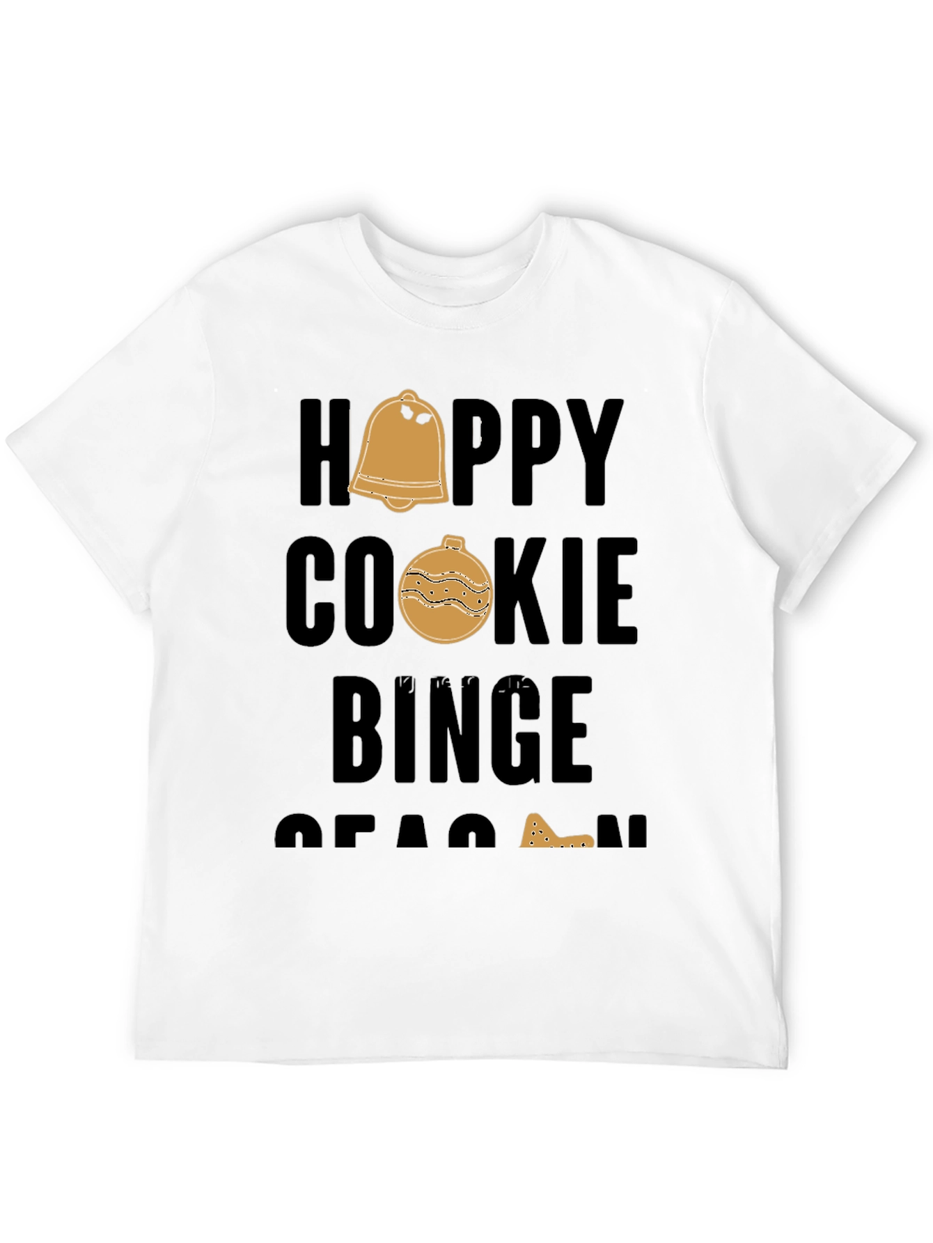 Black Happy Cookie Binge Season Black T-Shirt view 12