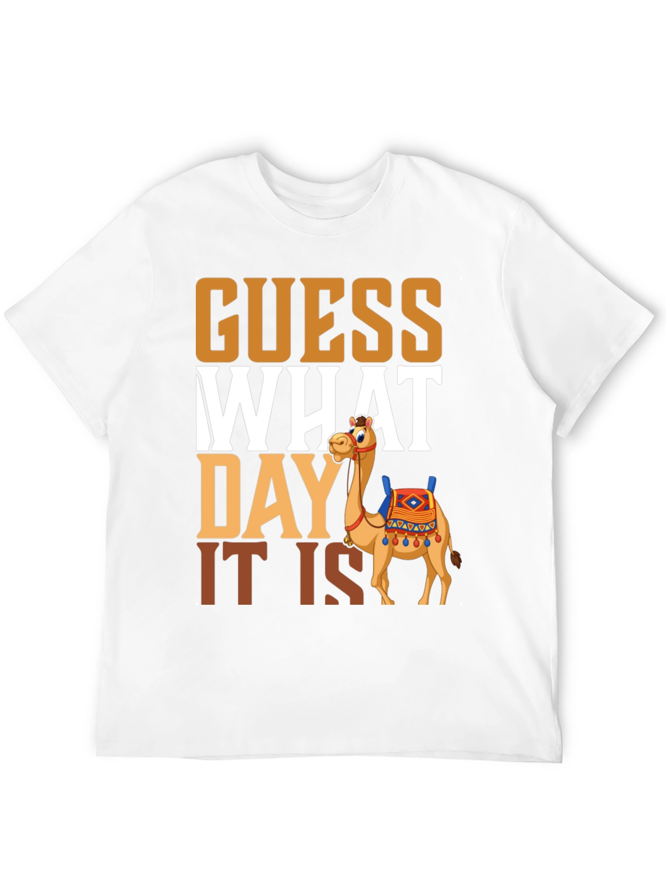 Black Guess What Day It Is Camel Hump Day T-Shirt view 12