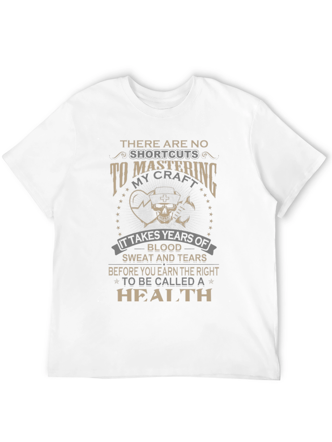 Black Health Professional T-Shirt - No Shortcuts to Mastering My Craft view 12