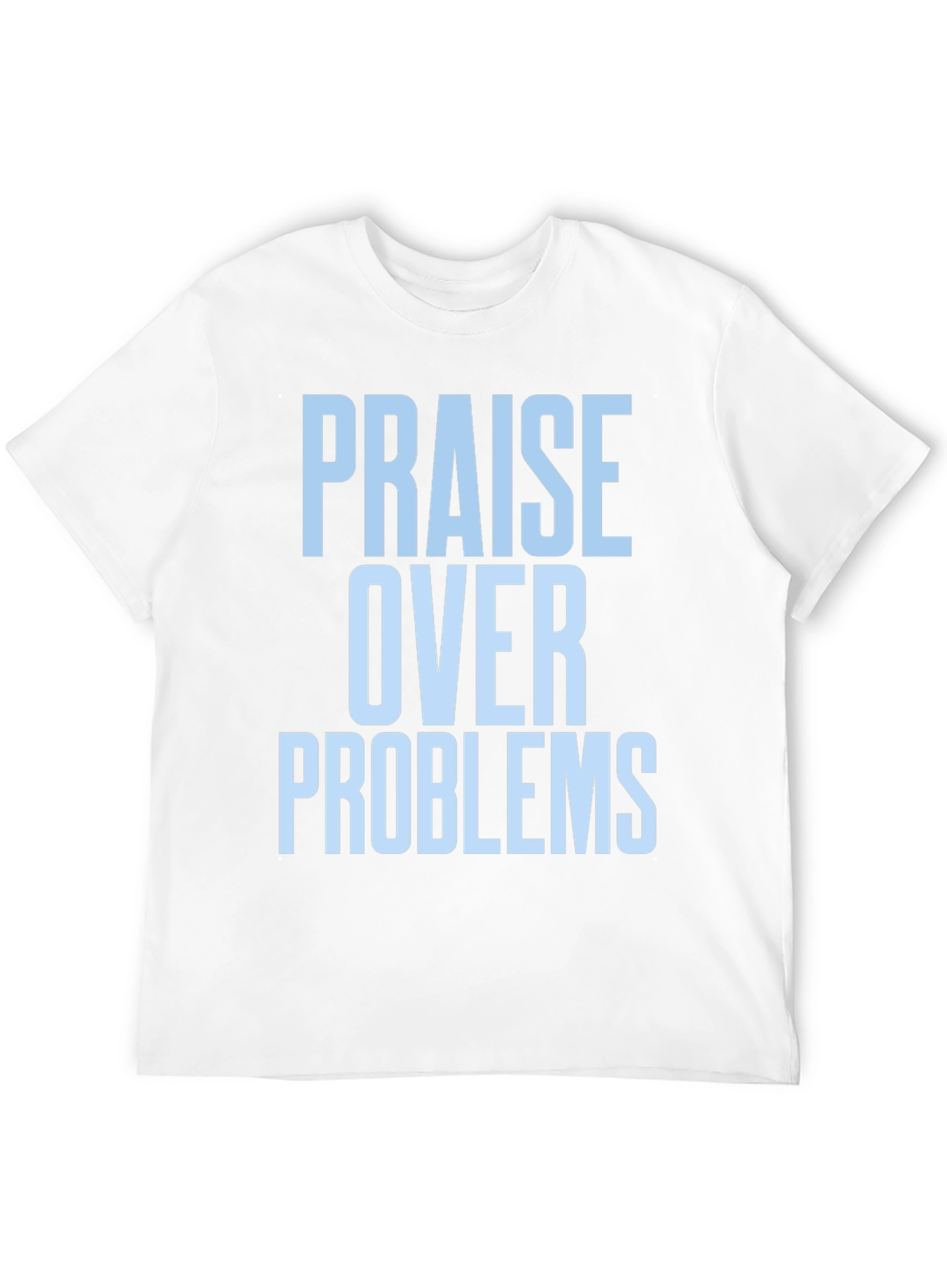 Black Praise Over Problems Graphic Tee - Black view 12