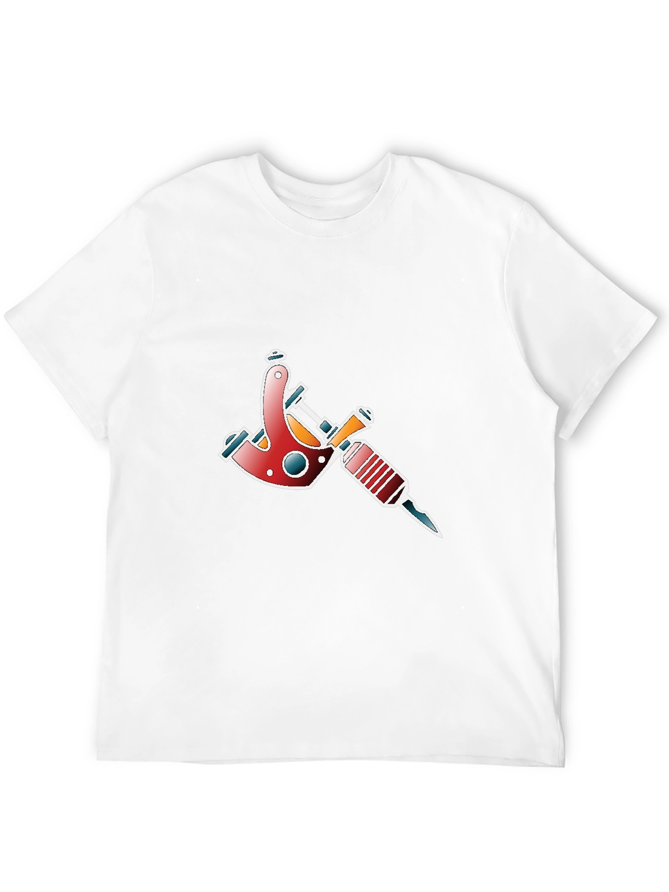 Black Tattoo Gun Graphic Black T-Shirt view 12