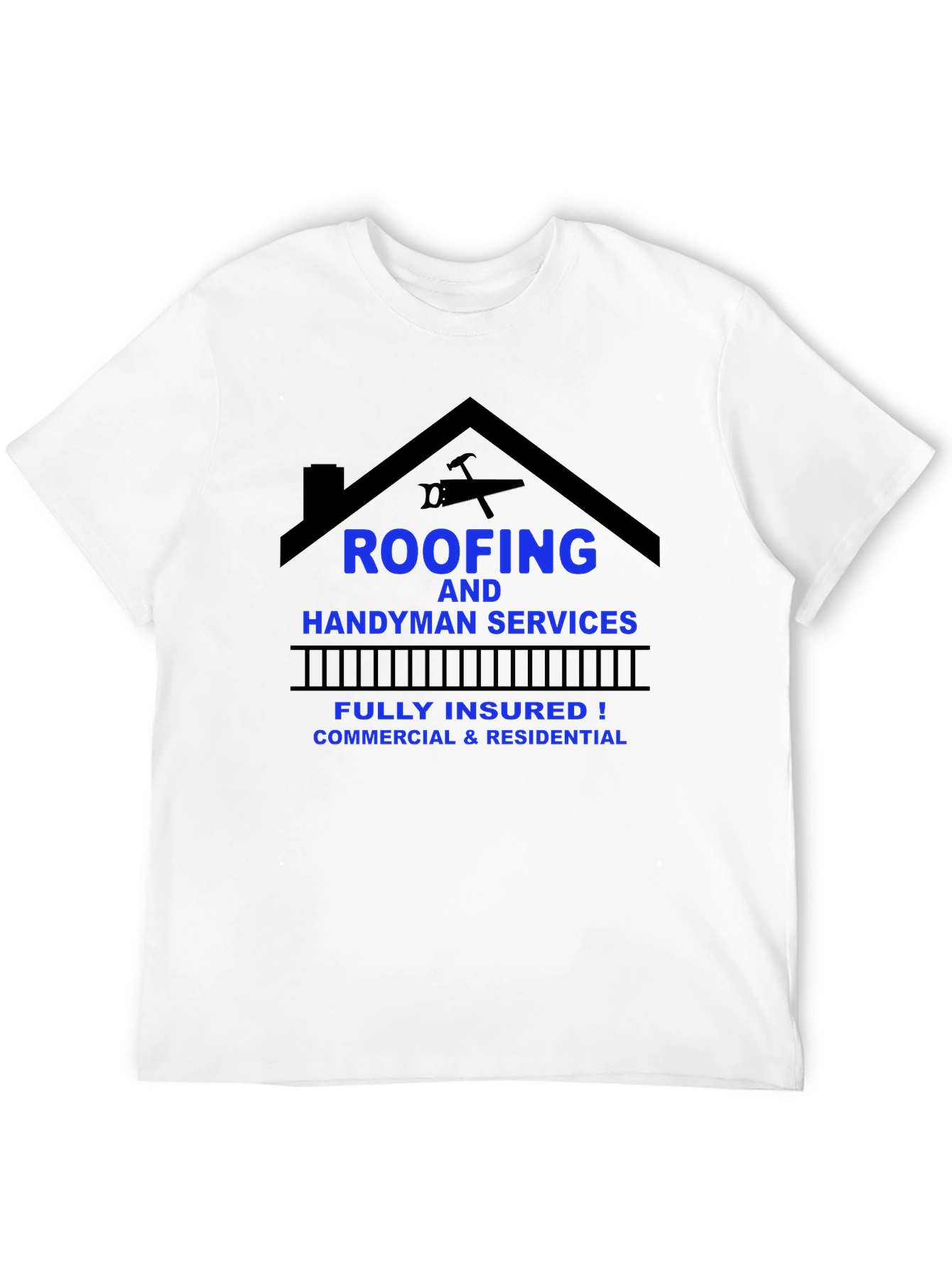 Black Roofing & Handyman Services T-Shirt view 12