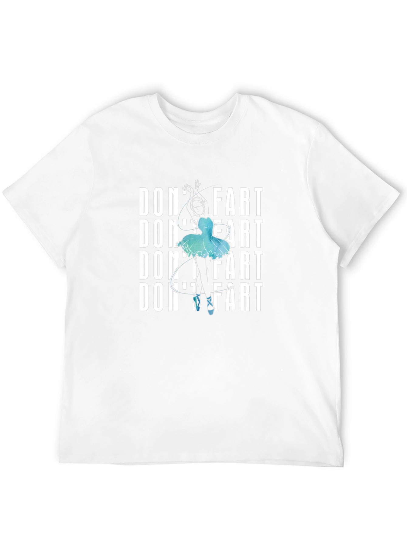 Black Don't Fart Ballerina Graphic T-Shirt view 12
