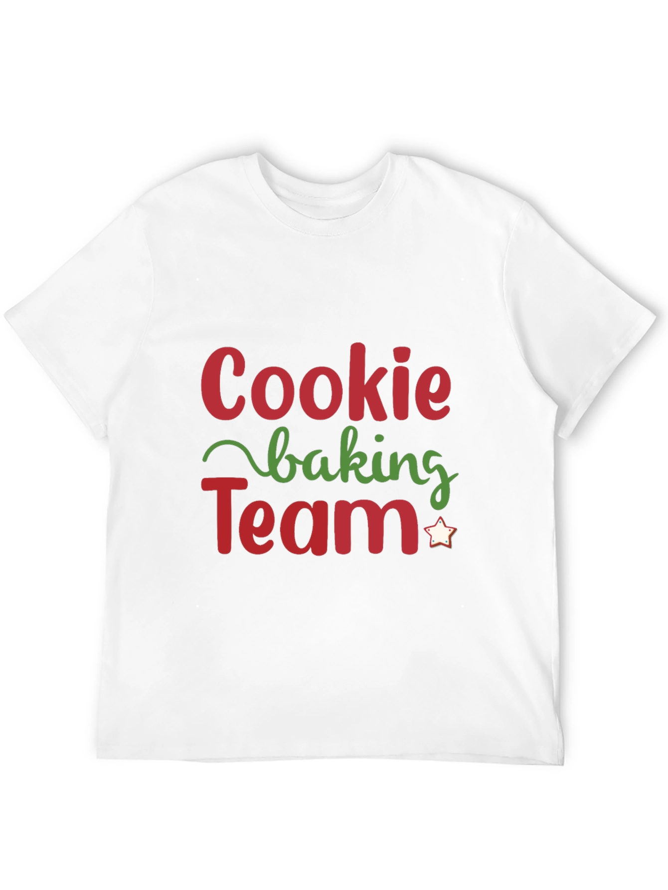Black Cookie Baking Team Holiday T-Shirt view 12