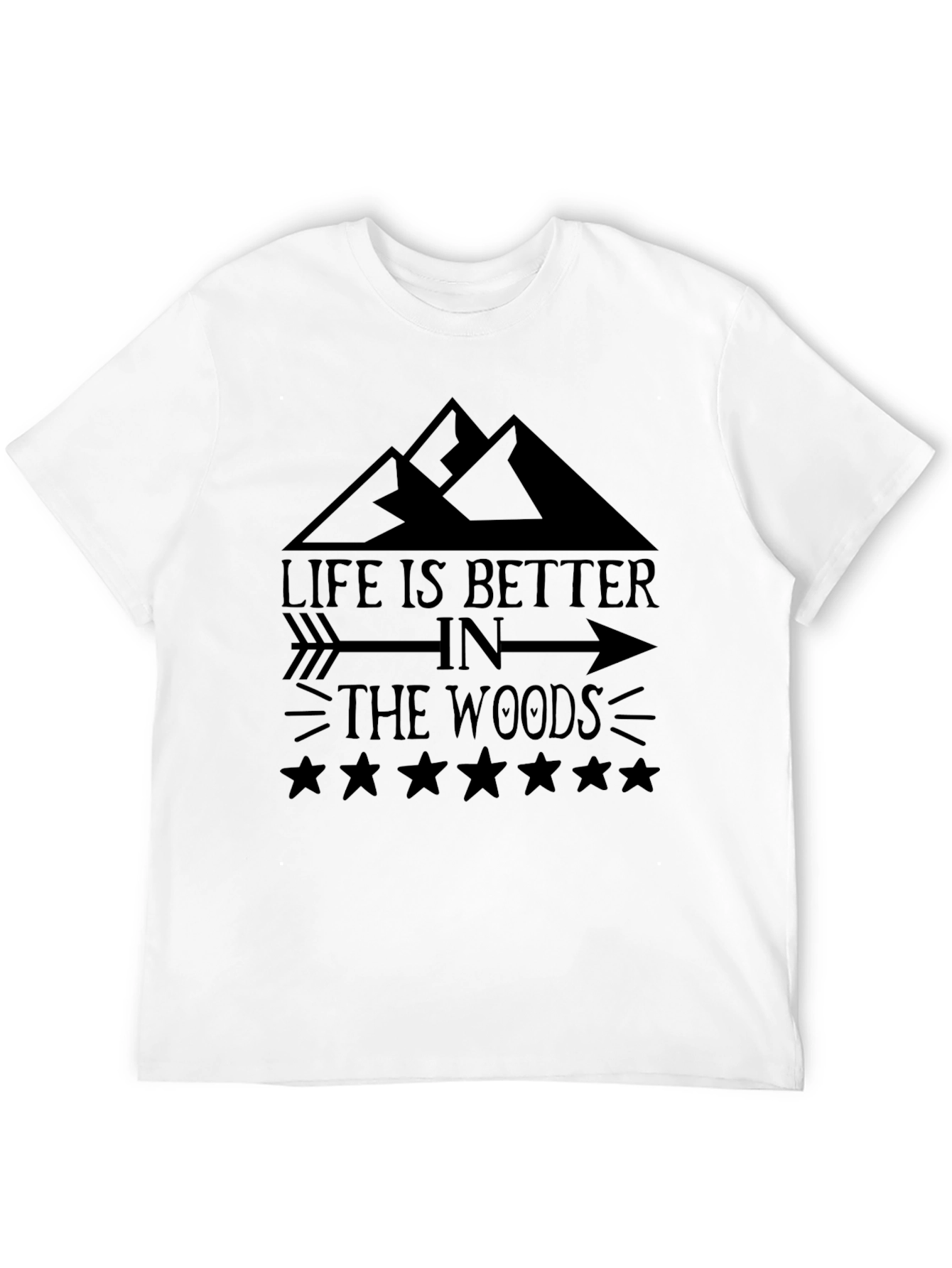 Black Life is Better in the Woods Graphic Tee view 12