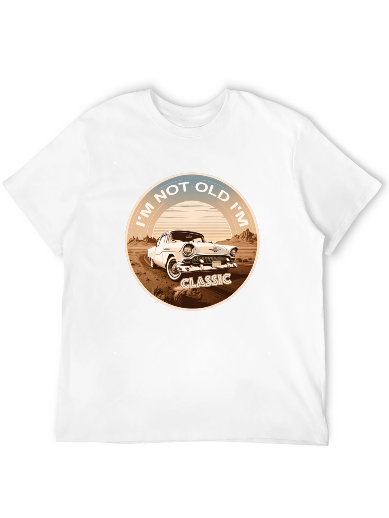 Black Classic Car Graphic T-Shirt - I'm Not Old, I'm Classic view 12
