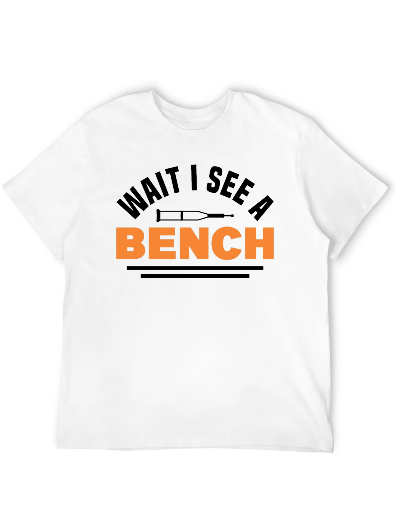 Black Wait I See A Bench T-Shirt - Funny Injury Tee view 12